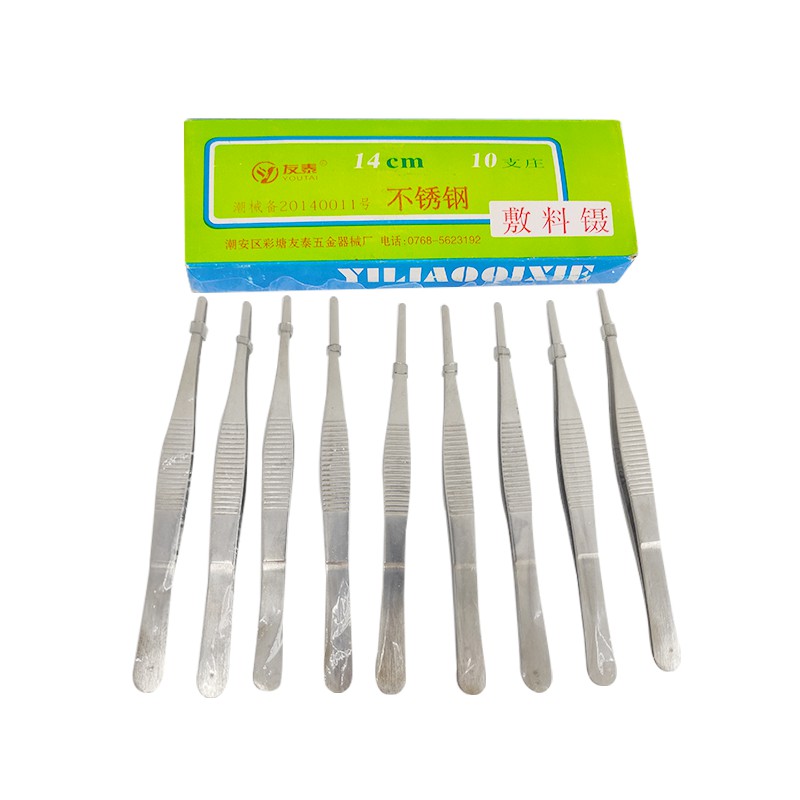 不锈钢敷料镊 14cm （134920）